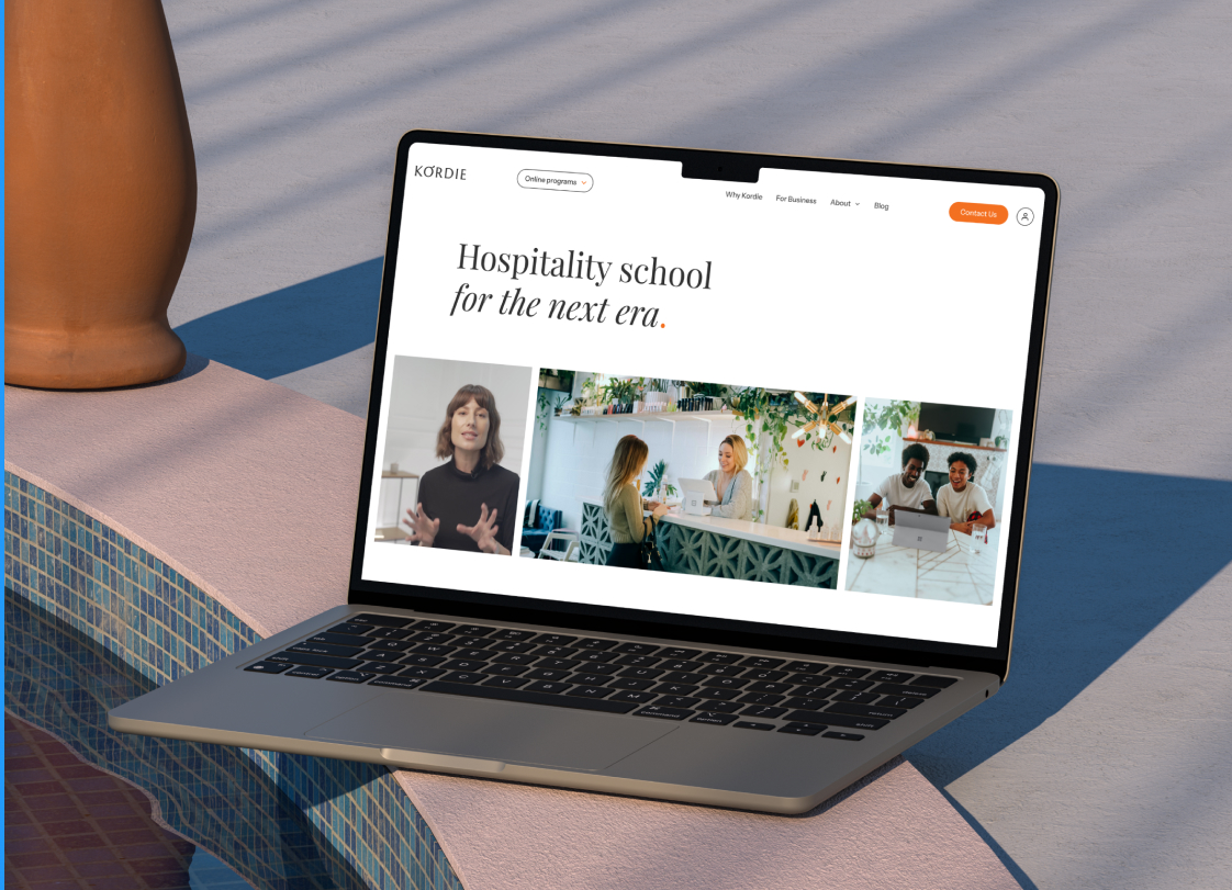 Kordie — hospitality school website